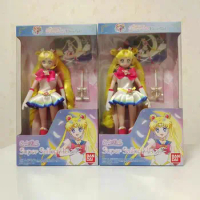 Original Sailor Moon Figuras Tsukino Usagi Eternal Theater Edition Styledoll Movable Pvc Action Figure Collection Model Toy