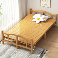 竹床午休 折疊床 單人雙人 午睡床 家用簡易涼床出租房成人實木硬板床