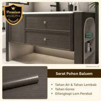 Stiker Kayu PVC Sheet Sticker Pelapis Furniture 1,2M X 10M Wall Sticker Motif Taco Sheet Serat Pohon