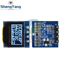TZT 0.49 Inch OLED Display LCD Module White 0.49" Screen 64x32 I2C IIC Interface SSD1306 Driver for Arduino AVR STM32