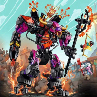 Khối Xây Dựng, Tương Thích Với LEGO Super Kết Hợp Bò Quỷ King Wukong Mecha, Đồ Chơi Có Thể Di Chuyển