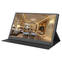 usb monitor display 120hz computer lcd screen gaming laptop 15.6 inch type c 4k portable with battery