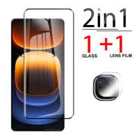 2in1 20D 3D Curved screen protector For vivo iQOO 12 Pro 2023 Tempered Glass iQOO 12Pro IQOO12 Camera Lens Protective Glass