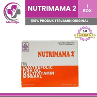 NUTRIMAMA 1 2 3 BOX ISI 30 KAPSUL LUNAK | Suplemen Kehamilan dengan 3 Tahap Masa Kehamilan ( TM 1, T