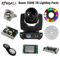 Beam 230W 7R Lighting Parts Lamp Power Supply Control Board Display Beehive Prism Color Gobo Wheel