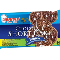 UNIBIS Biskuit Short Cake Vanilla 205gr - Cookies dengan Cream Tebal dan Lezat untuk Nikmati Waktu L