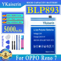 YKaiserin Battery BLP893 5000mAh For OPPO Reno7 RENO 7