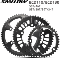 Prowheel Road Bike Chainring 110BCD 130BCD Bicycle Sprocket 8 9 10 11Speed Crown 34T 39T 50T 53T Stars 11v BMX Chainwheel