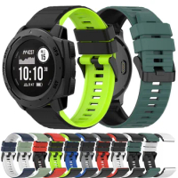 For Garmin Instinct 2 / Instinct Tactical Solar Strap 22mm Watch Band Quick Release Silicone Bracelet Watchband Free Screwdriver