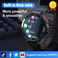 factory sales 4g cota core Smart Watch Android 10.0 watch 6GB+128GB 4G GPS Wifi Smart Watch Men Smartwatch with Camera Sim card