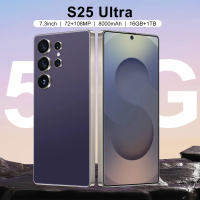S25 Ultra 5G 16GB+1TB 7.3 inch 8000mAh 72MP+108MP 4G/5G Dual SIM รองรับ GPS Wi-Fi 5.1 ฟังก์ชันครบครั