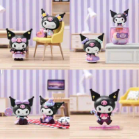 Kuromi Sanrio Kawaii Cartoon Cute Halloween Kuromi Trick or Treat Series Anime Figure Model Toys for Girls Birthday Toys Hobbies