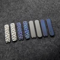 9 Styles Titanium Alloy Knife Handle Patches Scale for 58MM Victorinox Swiss Army Knives Manager MiniChamp Signature Ball-Pen