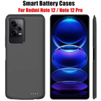 10000mAh For Xiaomi Redmi Note 12 Pro+ 5G External Battery Cases Portable Power Bank Cover For Redmi Note 12 Pro Powerbank Case