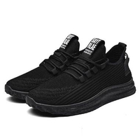 Sepatu Olahraga Sneakers Pria Mesh Badminton Casual Sepatu Running 41 Hitam