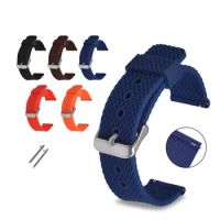 18/20/22/24mm Universal Silicone Strap for Tissot Citizen Seiko Mido Longines Conquest Series Watchband Accessories Replacement