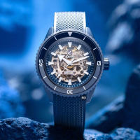 RADO 雷達表 最新 藍彩圈Captain Cook庫克船長鏤空腕錶43㎜ R01(R32153209)