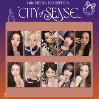 Bộ thẻ lomo I-DLE CITY of SENSE YUQI 1-10 cái/bộ Ngày lễ May mắn Rút thăm trúng thưởng Thẻ người yêu