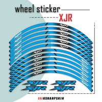 Motorcycle Reflective stickers moto Rim stripes Decals Wheel Tape decals For Yamaha XJR 400 1200 1300 17inch xjr1300 xjr1200