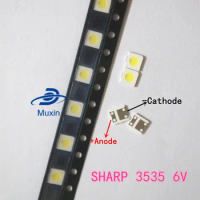 1500pcs SHARP LED backlight LCD TV 3535 3537 LED SMD Lamp bead bead 1.2W 6V 3535 Cold white