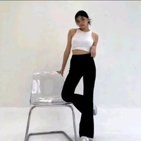 AmanFamily - Flare Pants - Highwaist Flare Pants - Celana Kulot Semi Cutbray Wanita Panjang Casual C