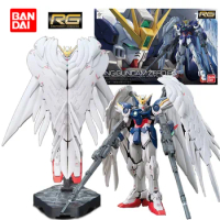 Bandai RG Wing Gundam Zero EW 1/144 14Cm Gundam Wing Original Action Figure Model Kit Assemble Toy Birthday Gift Collection