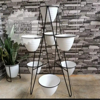 RAK POT 7 LUBANG TINGGI 120CM DIAMETER 18 CM/RAK POT TANAMAN HIAS