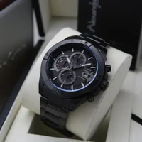 ALEXANDRE CHRISTIE AC 6631 FULL BLACK. GARANSI RESMI 1TAHUN