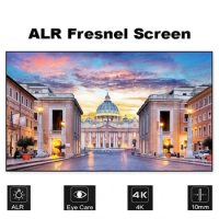 Best Quality 100 inch Fscreen Fresnel 3.0 Optical Projection Screen Fixed Frame for 4K 8K HD Ultra Short Throw Laser Projector