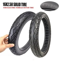 16X2.50(64-305) solid tire for bicycle &amp; mountain bike16 inch Folding electric E-bike Non inflation tyre