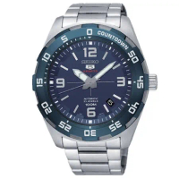 SEIKO 精工 日製運動機械男錶 不鏽鋼錶帶 深海藍 防水100米(SRPB85J1)