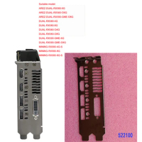 Original For Asus AREZ-DUAL-RX580-8G, AREZ-DUAL-RX580-O8G, AREZ-DUAL-RX590-GME-O8G I/O Shield Plate BackPlate Blende Bracket