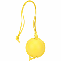LOEWE Balloon 掛帶小牛皮圓形氣球包 零錢包(黃色/可當包包掛飾)