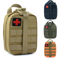 EDC Bag Tactical Molle Medical IFAK Pouch EMT Emergency Rip-Away Survival Utility Car First Aid Bag Gadget Waist Bag Accessories