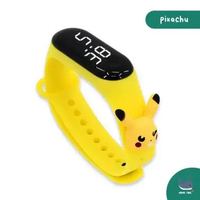 Kids Mini LED Watch Jam Tangan LED Karakter Anak Unik Berkualitas Pikachu
