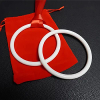 Ring and Ribbon by Shigeru Sugawara Magic Tricks Ribbon Melt Through Ring Magia TV Show Stage Illusions Gimmicks Mentalism Props
