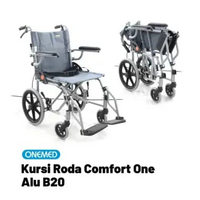Kursi Roda Comfort One ALU B20 Roda KECIL - Bahan Alumunium Lipat
