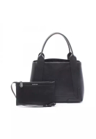 Balenciaga Pre-Loved BALENCIAGA NAVY CABAS S navy hippopotamus Handbag tote bag leather black