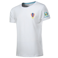 2020歐洲杯足球t恤寬松純棉克羅地亞球迷紀念衫莫德里奇球衣隊服