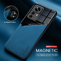 For Xiaomi 12T Pro Case Magnetic Leather Phone Cases For Xiomi Xiaomy Mi12T Mi 12T 12 T Pro 12TPro Shockproof Silicon Back Cover