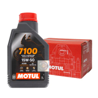 【MOTUL】7100 4T 15W50 酯類全合成 機車機油 整箱12罐