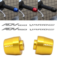 For Honda ADV160 ADV150 VARIO160 VARIO150 VARIO ADV 160 150 Motorcycle Accessories Handlebar Grips Handle Bar Cap End Plugs