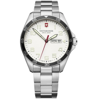 VICTORINOX 瑞士維氏 SWISS ARMY瑞士維氏Fieldforce時尚手錶(VISA-241850)-42mm-白面鋼帶【刷卡回饋 分期0利率】【APP下單22%點數回饋】