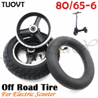 TUOVT 10 inch 80/65-6 255x80 wheel with alloy hub rim off-road tire for Electric Scooter Speedual Grace Zero X *3.0
