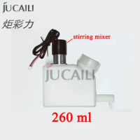 Jucaili 260ml ink sub tank with stirring mixer for A3 inkjet/UV printer ink cartridge