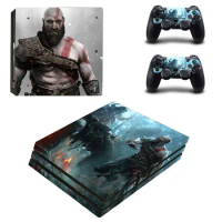 God of War PS4 Pro Skin Sticker For Sony PlayStation 4 Console and 2 Controllers PS4 Pro Stickers Decal Vinyl