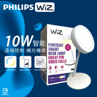 【Philips 飛利浦】LED WiZ 10W 110V APP手機控制 智慧照明 補光檯燈
