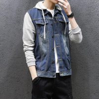IIO · jaket denim lelaki hooded sportswear outdoors kasual fesyen jeans jaket hoodies cowboy mens jacket dan coat plus saiz M-5XL4/10