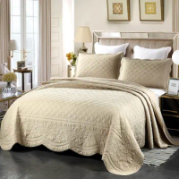 3pcs cotton Bedspread on the bed luxury cover summer couple quilt set mattress topper double blanket bedspreads &amp; coverlets