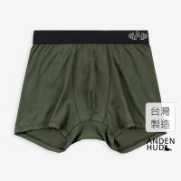 【Anden Hud】男款_吸濕排汗系列．機能短版平口內褲(沉灰綠-AH啞鈴)